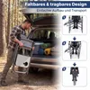 COSTWAY Regiestuhl klappbar, Campingstuhl mit Seitentisch & Produktbild-Vorschau 7