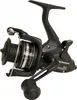 A black fishing reel is shown against a white background. Produktbild-Vorschau