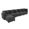Merax 6-Sitzer XXL L Form Ecksofa, Modulsofa mit Produktbild-Vorschau 9