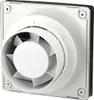 A white ventilation fan with a black outer frame, shown from a slightly angled front view. Anteprima dell’immagine prodotto