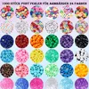 Set di perline, 1000 pezzi, 24 colori, 6x9 mm, foro grande, Anteprima dell’immagine prodotto 2