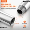 Close-up of a stainless steel pole with measurement callouts and feature icons. Náhľad obrázku produktu