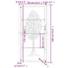 Gartentor 100x175 cm Cortenstahl Baumdesign Produktbild-Vorschau 11