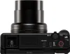 Top view of a black digital camera. Produktbild-Vorschau
