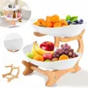 Etagere 2 Etagen, Obstschale 2 Stöckig Aus Kunststoff, Produktbild-Vorschau 1