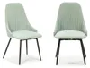 CALICOSY - Lot de 2 chaises pivotantes en tissu avec pieds Voir les images du produit 1