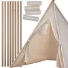 Namiot tipi dla dzieci wigwam domek do zabawy beżowy Podgląd zdjęcia produktu 3