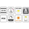 LED Stripe 5m 12V dimmbar - 72W warmweiß Produktbild-Vorschau 2