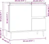 vidaXL Badschrank Weiß 65x33x60 cm Holzwerkstoff Produktbild-Vorschau 8