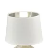 Lampa stołowa LUXOR srebrno-biała 1xE14x40W tkanina Podgląd zdjęcia produktu 2