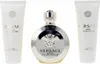 A set of Versace EROS POUR FEMME products, including a perfume bottle and two lotions, displayed against a white background. Voir les images du produit