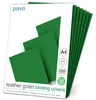pavo Einbanddeckel, Lederstruktur, DIN A4, grn Productafbeelding-voorbeeld 1