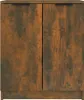 A close-up front view of a wooden cabinet with two doors. Podgląd zdjęcia produktu