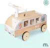 Véhicule en bois Bus pour enfants avec espace de rangement Voir les images du produit 2