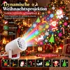 LED Weihnachtsprojektor Außen, Weihnachtsmann Schneeflocken Produktbild-Vorschau 2