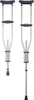 Two crutches are shown side-by-side against a white background. Voir les images du produit