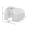 4iQ Serra polytunnel 2,5x4m Bianco Anteprima dell’immagine prodotto 2