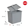 Hailo Seau intérieur 1094079 avec couvercle gris clair 18 L Voir les images du produit 3