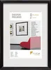 Kunststoff Bilderrahmen Design Frames schwarz, 21 x 29, 7 Produktbild-Vorschau 1