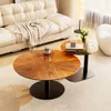 WISFOR 2er Set Couchtisch, Satztisch aus Holz und Glas, Produktbild-Vorschau 2