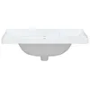 vidaXL Umywalka biała 71x48x23 cm prostokątna ceramiczna Podgląd zdjęcia produktu 5
