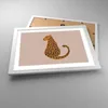 Gerahmtes Poster - Weißer Rahmen - Panther Grafik Leopard - Produktbild-Vorschau 3