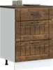 A kitchen base cabinet with three drawers, shown from the front. Náhľad obrázku produktu