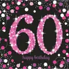 Serviettes Sparkling #60 Pink 33x33cm/16pcs. Voir les images du produit 1