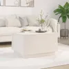 vidaXL Table basse blanche 60x50x35 cm pin massif Voir les images du produit 2