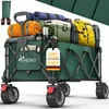 TRESKO® Bollerwagen faltbar 300L mit Bremse Grün | Produktbild-Vorschau 1