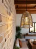 Hängeleuchte LED Rattan Optik Außen Innenbereich 18x16 cm Produktbild-Vorschau 2