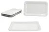 6x Čisté papírové talíře z porcelánu 19,5x12,8cm bílé Náhled obrázku produktu 2