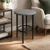 BEGRYF 2er Set Hocker 35x35x48 cm Grau Kunstleder Produktbild-Vorschau 5