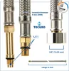 tecuro Sanitärarmaturen Anschlussschlauch M11x1 kurz - 3/8 Produktbild-Vorschau 3