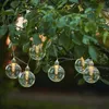 LED Lichterkette CHANIA - Solar - 8 warmweiße LED - L: 245cm - Lichtsensor - Outdoor - klar Anteprima dell’immagine prodotto