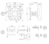 Set aus 4 verstellbaren Küchenfüßen 5 - 7,5 cm, belastbar Produktbild-Vorschau 2