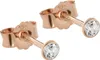 Paar 3,0mm Ohrstecker 925 Sterling Silber Rosegold Produktbild-Vorschau 1