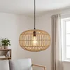 Hängelampe Bambus Korb Ø 40 cm rund H: max. 150 cm E27 Produktbild-Vorschau 1