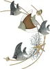 Mauro Ferretti Wandpaneel Dory 61x5x86 cm blau gold Produktbild-Vorschau 1