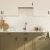 vidaXL Uchwyty meblowe 10 szt. czarne 96 mm stal nierdzewna Podgląd zdjęcia produktu 4