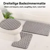 Badematten-Set, 3-teilig Waschbar rutschfest Badteppich Produktbild-Vorschau 2