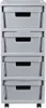 Curver Infinity Scaffale su ruote 4X11L Grigio chiaro Anteprima dell’immagine prodotto 4