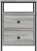 vidaXL Stolik nocny szary dąb sonoma 44x45x60 cm Materiał Podgląd zdjęcia produktu 3