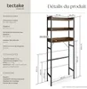 Étagère de salle de bain Seattle - 67 x 25 x 165,5 cm, Bois Voir les images du produit 6