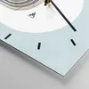 Wanduhr - Quadrat - Glasuhr - Formen Rad Linien - 40x40cm - Produktbild-Vorschau 5