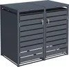 Mülltonnenbox Müllbox Mülltonnenverkleidung 2 Türen Box mit Produktbild-Vorschau 1