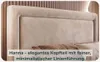 VALLH Polsterbett Bett 180x200 mit bettkasten Beige Samt - Produktbild-Vorschau 4