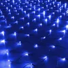 1.5X1.5m LED Solar Lichternetz Blau 8 Lichtmodi Produktbild-Vorschau 2