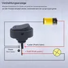 Kfz-Wippschalter 12V 20A, mit roter LED, Lochmontage, Produktbild-Vorschau 4