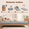HOMCOM Opvouwbare matrassen, 200x90 cm, 15 cm, 3-voudig Productafbeelding-voorbeeld 8